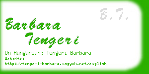 barbara tengeri business card